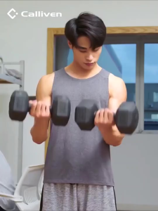 JF Indonesia--Dumbell Hexagonal 10kg Barbel/ Peralatan Fitness Alat Pembentuk Otot Tangan