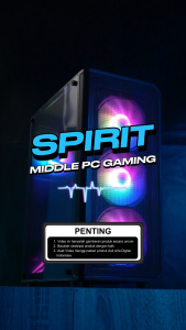 PC GAMING Rakitan Full Set Intel Core i5-3470 RAM 16GB SSD 128GB VGA DDR5 Murah Best Seller | SPIRIT