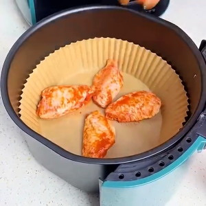 100pcs Useful Air Fryer Baking Square/Circle Waterproof Oil proof Air Fryer Disposable Paper Liner Non-stick Baking Paper Liners