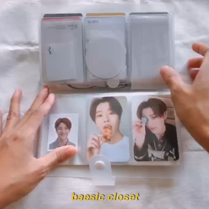 transparent pvc album tempat photocard polaroid photo lomo organizer kpop