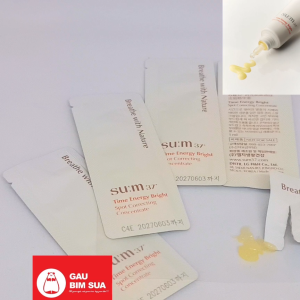 Sum37 Combo 10 gói Tinh chất cô đặc dưỡng trắng mờ thâm nám Su:m37 Time Energy Bright spot correcting 1ml