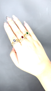 Cincin Emas Bangkok Dewasa Cincin Perempuan 916 Ring GOLD PLATED Adjustable FREE COP J