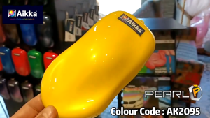 2K Paint AIKKA AK2095 Venus Yellow  PEARL SERIES Color Car Motor Paint DIY Aerosol Spray Cat Bancuh Kereta 车漆