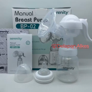 Serenity Manual Breast Pump BP-02 Pompa Asi Manual dengan Botol Dot Portable