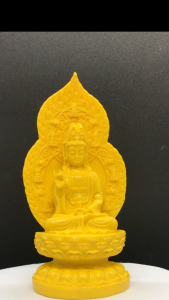 Tượng phật quan âm bồ tát (ngồi tựa tòa sen cao 18cm-Nhiều màu sắc). Trang trí trên ô tô tiểu cảnh bonsai ghép lũa để bàn trà phòng khách bàn làm việc thờ thần tài…