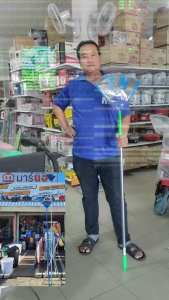 ไม้กวาดหยากไย่ ด้ามเหล็กปรับ 3 ระดับ ด้ามพลาสติก ปรับ 2 ระดับขนาด สูง 3เมตร / 2เมตร Cob-3H-3M / Cob-2H-2M #ร้านมาร์ยอง