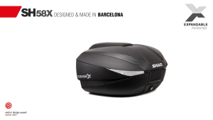 Box Shad SH58X SH 58X 58 X SH58 X CARBON ORIGINAL