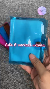 DOMPET KARTU KANCING / DOMPET MINI TRANSPARAN / DOMPET ALBUM LOGAM DAN KARTU