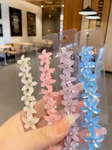 🔥Tamia👍1Pcs Childrens Hair Clip Hair Braided Small Flower Hairpin Little Girl Cute Mini Hairpin Hair Accessory