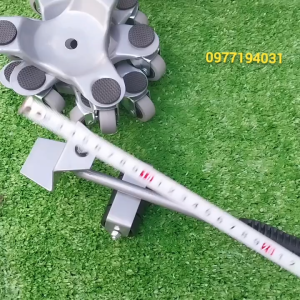 Bộ bánh xe thép xoay 360đ di chuyển nâng đẩy vật nặng chịu lực đến 200kg