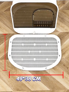 ที่ดักทรายแมว แผ่นดักทรายแมว เสื่อแมว สองชั้น กันน้ํา สามารถนำทรายกลับมาใช้ไหม่ได้