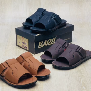 [🥇ของแท้100%🚚ส่งเร็ว🔢เบอร์39-44] BAOJI รองเท้าแตะหนังชาย รองเท้าสวมหนังชาย ลำลองหนังชาย รุ่น PM107 หนังนุ่ม เบา สบายเท้า