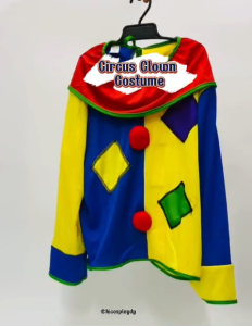 hiCosplayDy Kids Clown Costume Set Cosplay Circus Christmas Halloween Carnival Costume