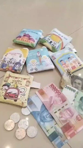 [ Dapet 12 pcs ] DOMPET AMPLOP LEBARAN MURAH / PER PAC ISI 12 Pcs / Angpao Mini Idul Fitri Gambar Lucu / Bisa COD