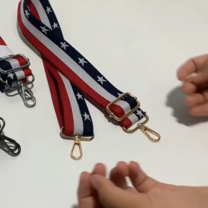 Tali Tas Selempang Garis Star Kanvas Tebal Awet Panjang Bisa Di Adjust