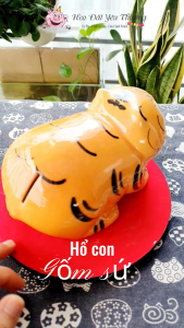 Hổ sứ tiết kiệm size nhỏ cực xinh quà tặng lưu niệm và phụ kiện trang trí