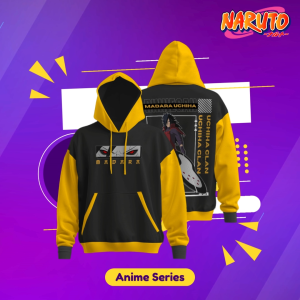 Hoodie Jumper HSCLO Madara Uchiha Anime Manga Naruto Pullover Sweatshirt Bahan Fleece Ukuran Jumbo Big Size XS S M L XL XXL 3XL 4XL 5XL