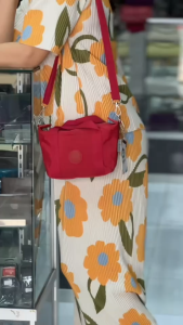 กระเป๋าสะพายข้างลิงกี้ กระเป๋าทรงถือ + สะพาย  ผ้าร่ม รุ่น LK-541