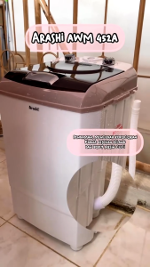 ARASHI Mesin Cuci Portable 4.5 Kg Laundry AWM 451A / 452A / 453A 1 Tabung Garansi Resmi