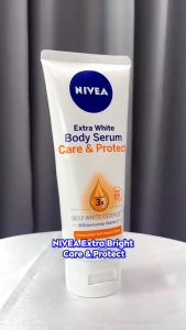 NIVEA Body Serum Extra Bright Care & Protect SPF15 180ml Melembapkan & Mencerahkan Kulit Kusam