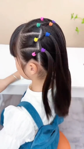 Ikat Rambut Donat Chibi Warna Warni /Aksesoris Rambut Wanita /Karet Donat Single Handuk Murah Grosir