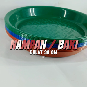 Nampan Saji Bulat 3 PCS 6 PCS 12 PCS / Tampah Plastik / Wadah Serbaguna