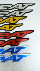 Dekorasi Motor Honda Beat: Emblem & Stiker Logo Kiri Kanan