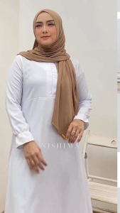 NISHIMA Pashmina Jersey Pashmina Kaos Flowy Hijab Turkey Shawl