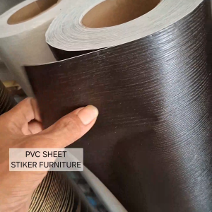 PVC SHEET stiker motif kayu pelapis furniture lebar 122cm panjang 3meter