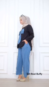 SETELAN ROK WANITA BUFFY UNTUK BERAT BADAN 50 SAMPAI 70 KG ALL REAL PICT