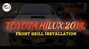 GECA - Toyota Hilux Vigo 2012-2015 Front Grill W/ LED KUN26 Front Grill GR design Toyota with GR logo (10093)