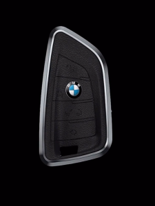 MOOGU BMW 1 / 2 / 3 / 5 / 7 Series / X1 / X2 / X3 / X4 / X5 / X7 Aluminium + Leather Full Protection Keyless Remote Car Key Cover Casing