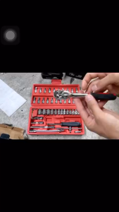 Bộ khẩu tuýp vặn 1/4 inch 46 chi tiết đa năng chuyên tháo ốc nội thất xe