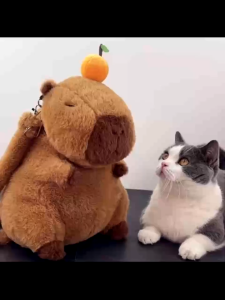 Ba Lô Kapibara Dễ Thương. Ba Lô Capybara Gấu Bông Nữ Hình Chuột Nước Đáng Yêu