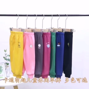 กางเกงขายาวเด็ก กางเกงกันหนาว สำหรับเด็ก 1-6 ขวบ ผ้าคอตตอน ใส่สบาย ใส่ได้ทั้งชายและหญิง V42
