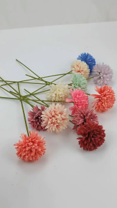 Artificial Flower PomPom Mum Artifisial Bunga Palsu Plastik Sutra Dandelion Dekorasi Hias Rumah BG177
