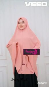 Hijab Instan Dagu Malaysia Super Jumbo / Jilbab Pet Dagu Extra Jumbo / Khimar Instan Crinkle Airflow Pet Tutup Dagu