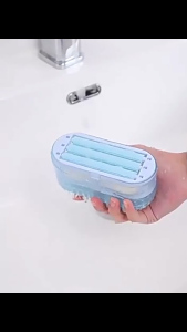 Soap Lather Box Laundry Brush 2in1 with Rollers Multifunctional Soap Drainer Organiser