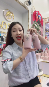 Cặp Dầu Gội Xả Biotin Collagen Essence Hồng 500ml Hương Nước Hoa Phục Hồi Mềm Mượt Tóc