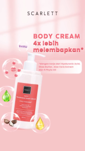 SCARLETT WHITENING Happy Series Body Scrub || Body Lotion || Body Serum || Shower Scrub || Body Cream || Scarlett Happy Original BPOM
