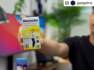 Hannochs New Tricolour 12 Watt Bohlam LED 3 Warna Multifungsi Lampu Warna Warni