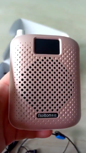 (Ship in 24hrs)Rolton K500 Portable Loud Speaker Mini Bluetooth Voice Amplifier with Microphone Booster Megaphone for Teacher Tour Guide