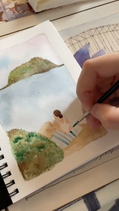 สมุดกระดาษวาดเขียน สันลวด ไส้ผิวหยาบ เเละผิวเรียบ