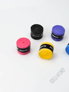 กริบพันด้ามไม้แบด เทปพันกันลื่น สำหรับด้ามจับแร็คเก็ต กริปพันด้าม จับกระชับมือ พันได้ กริ๊ปไม้แบดแบบเรียบ ไม่มีรู Badminton Grip Tape