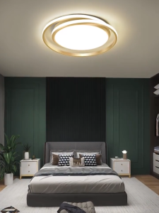 Lampu Plafon Ruang Tamu LED Lampu Tiga Warna Sederhana Modern Lampu Tidur Lampu Dekoratif Nordik