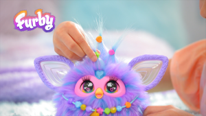 Furby Purple 15 Fashion Accessories Interactive Plush Toys for Kids Ages 6+ Voice Activated Animatronic