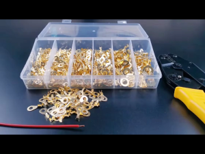 150 ชิ้น ขั้ว ขั้วต่อ ทองแดง หางปลา ทอง Cold Press Terminal กล่อง ขั้ว แหวนทอง หางปลาทองเหลือง (แท้) รุ่นหนา หางปลา แบบกลม ต่อสายไฟ เชื่อมสายไฟ หางปลาแฉก หางปลากลม แฉกเปลือย กลมเปลือย หางปลา แฉกหุ้ม กลมหุ้ม ก้ามปู หางปลาต่อสายไฟ +คีมปอกสายไฟ คีมตัด