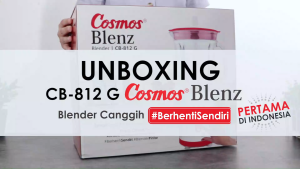 Cosmos Blender Kaca 3 in 1 - CB812G - GRATIS ONGKIR Jabodetabek