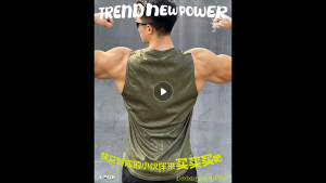 Men Sport Gym Singlet Sleeveless Vest Lelaki Tanpa Lengan Singlets