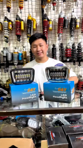 LAMPU DAYMAKER RX KING OVAL LED 16 TITIK SET BATOK LIST HITAM MERK DAY IMPORT